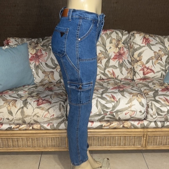 Celebrity Ace Blue Wash The MomsCargo Pocket Jeans - Picture 6 of 10